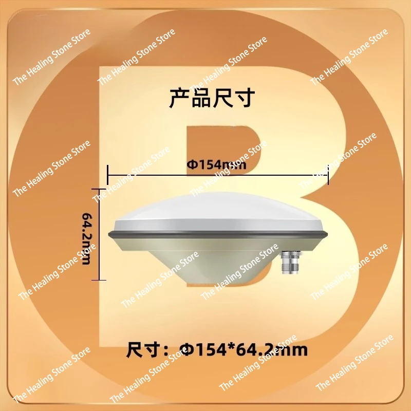 Mushroom Head GNSS Measurement Antenna High Precision RTK Flying Saucer Beidou GPS Four-Star Full Frequency Driving Test BT-800