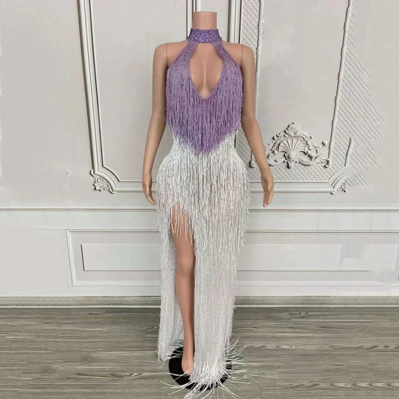 فستان عيد ميلاد المرأة اللاتينية الزي المغني حفلة احتفال فساتين ثوب زفاف مساء زي Dj Ds المرحلة كلوبوير