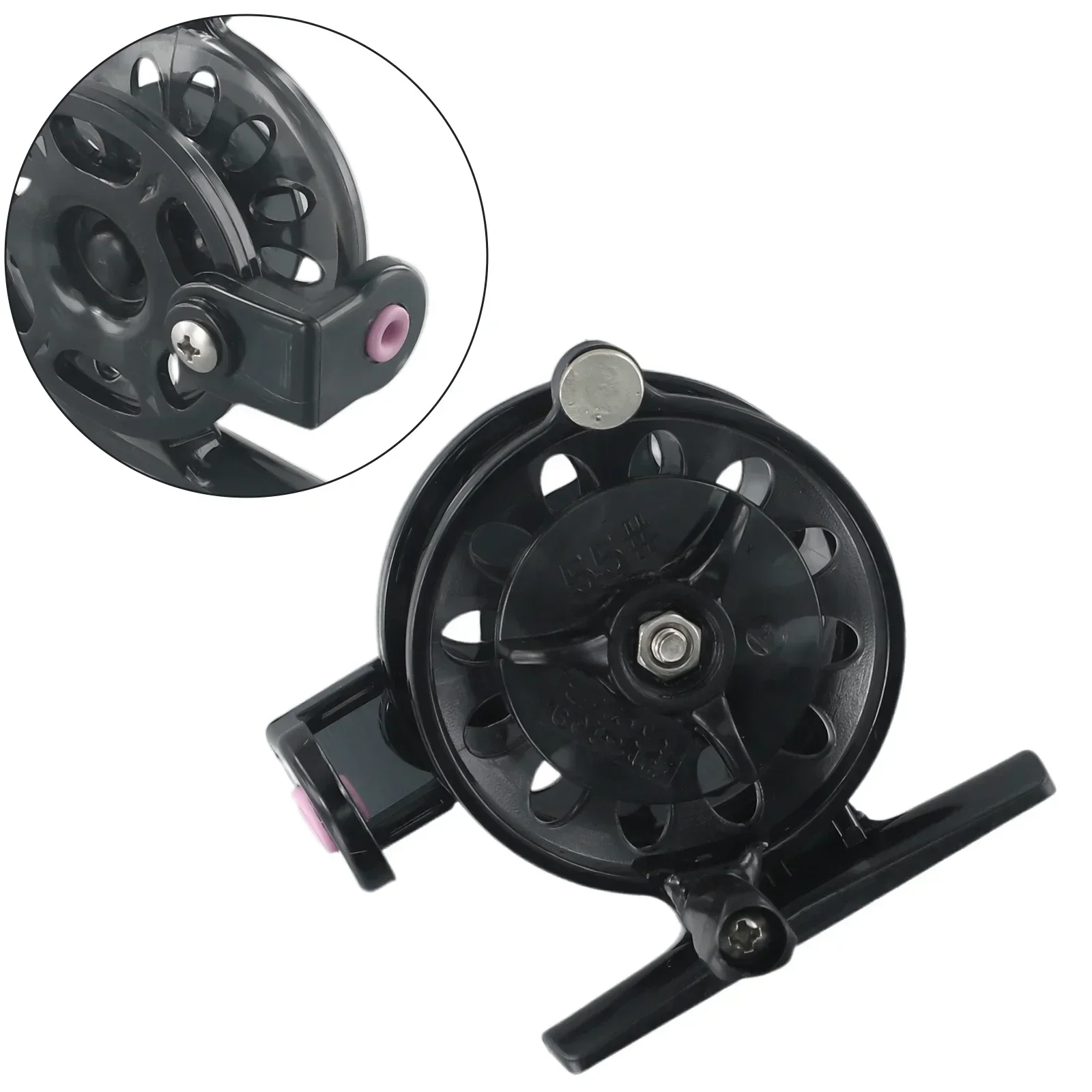 

1pc Reel Portable Mini Fly Fishing Reel Carp Winter Ice Fishing Spool Tackle Gear Raft Wheel Fishing Reel Front Wheel Raft Wheel