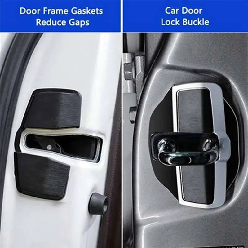 【Top Sale !!】Car TRD Door Lock Buckle Stabilizer Protector Latches Stopper For Toyota Camry RAV4 Sienna Crown Yaris Highlander - view 6