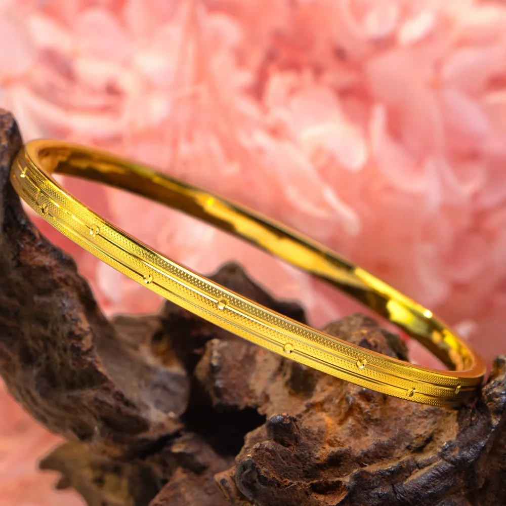 Draw craft star River bracelet simple style all match closed bracelets 9999gold