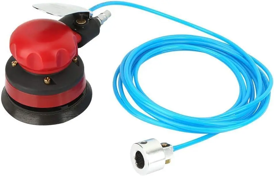 

Пневматическая орбитальная шлифовальная машина 5 дюймов, портативный пневматический полировщик с водяным шлангом, макс. 10000 об/мин для обработки дерева и шлифовки металла