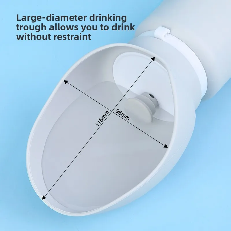 Pet Water Cup Outdoor Water Dispenser Dog Going Out Kettle Drinking Water Silicone Folding Portable Dog Kettle