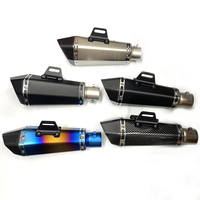 51mm Universal Inlet Motorcycle Exhaust R11 Muffler with DB killer for ninja650 Z750 Z800 mt03 R6 R3 R25 Z400 Z900 MT07 MT09