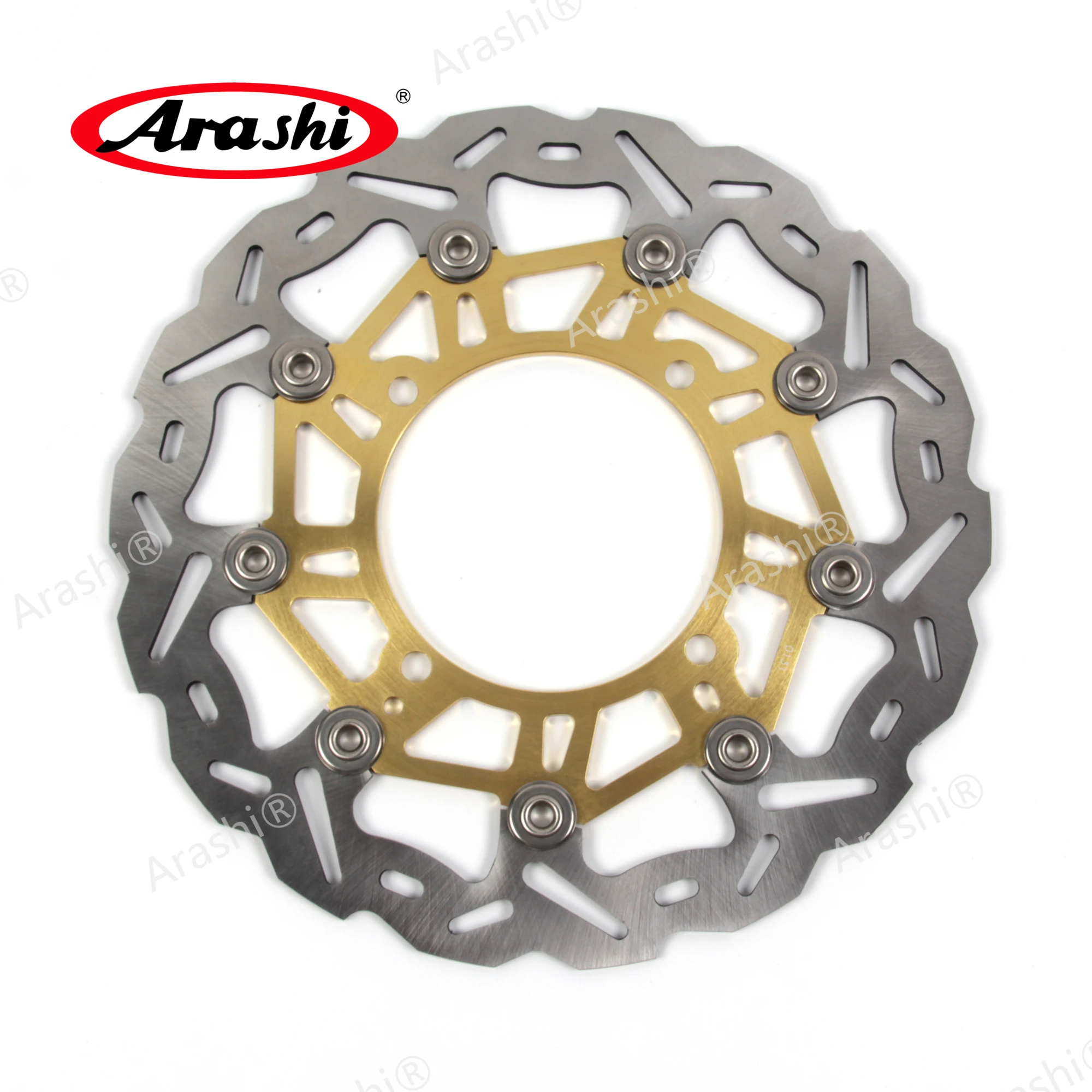 Arashi CNC Floating Front Brake Disc Rotor For KAWASAKI KX250F KX250 F 2006-2021 2006 2007 2008 2009 2010 2011 2012 2013