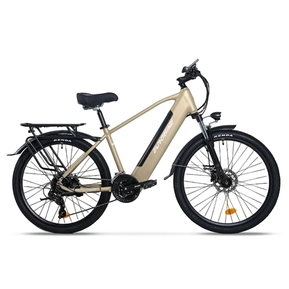 Electric Mountain Bike 400W, 48V17.5Ah Removable Battery, Hydraulic Disc Brake, 24Speed, 27.5Inch, Free Rack City off-road Ebike image 1
