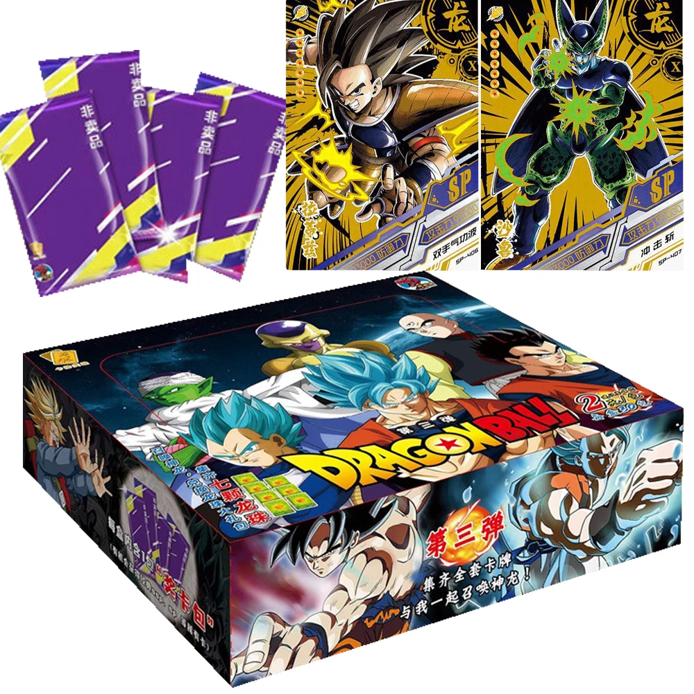 

Little Dinosaur Genuine Dragon Ball Cards Collection for Children Rare Diamond Flash Hot Stamping Cards Toys Anniversary Gifts