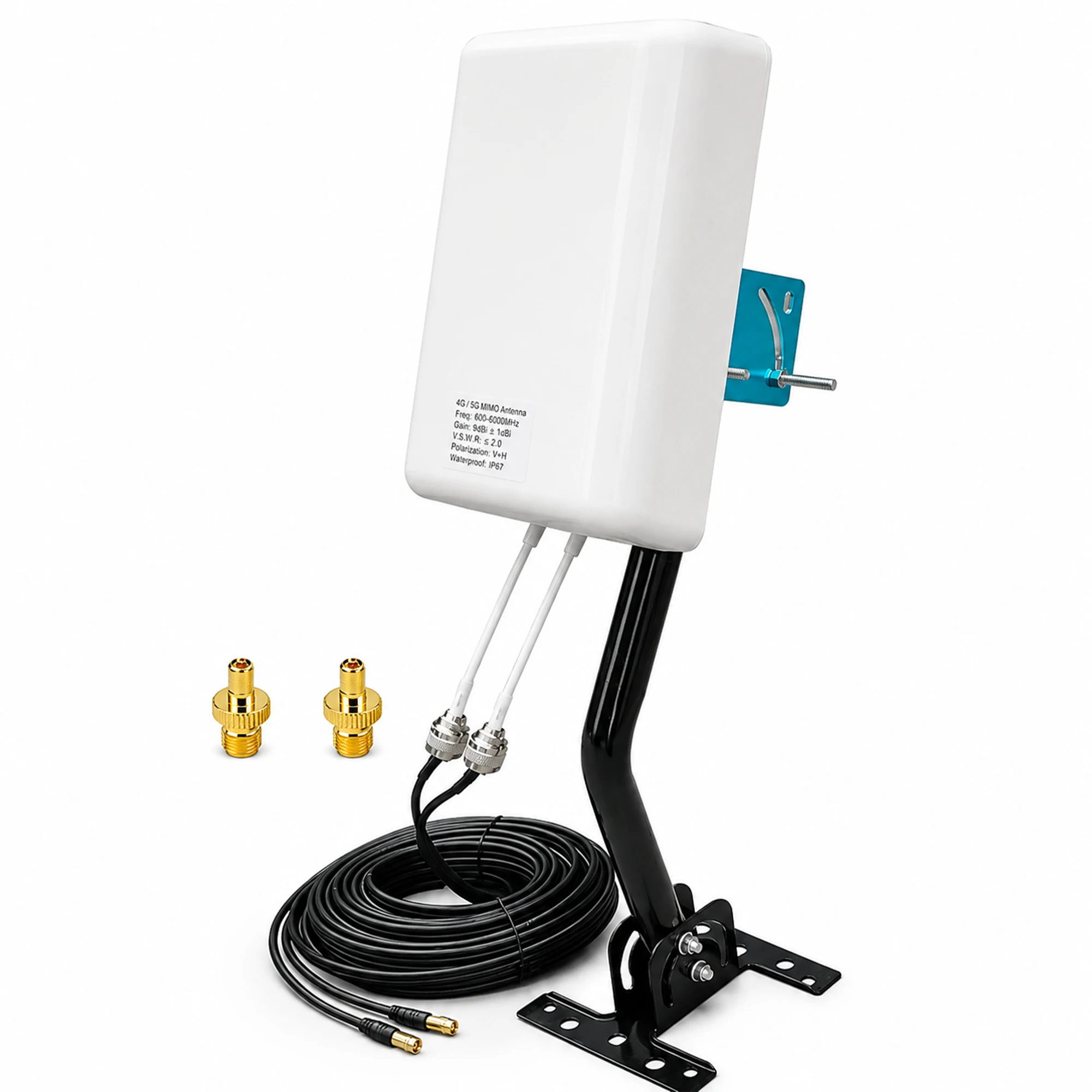 2x2 MIMO Outdoor Antenna,Fully Compatible with 5G 4G LTE WiFi, Supports Multiple Carriers,Boosts Home Signal