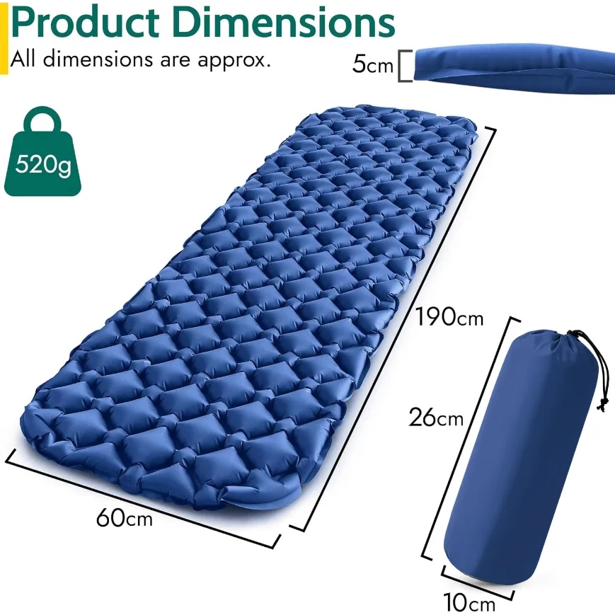 屋外用寝具、キャンプ用エアーマットレス、超軽量エアクッション - Outdoor Daybed Furniture のレビューと価格