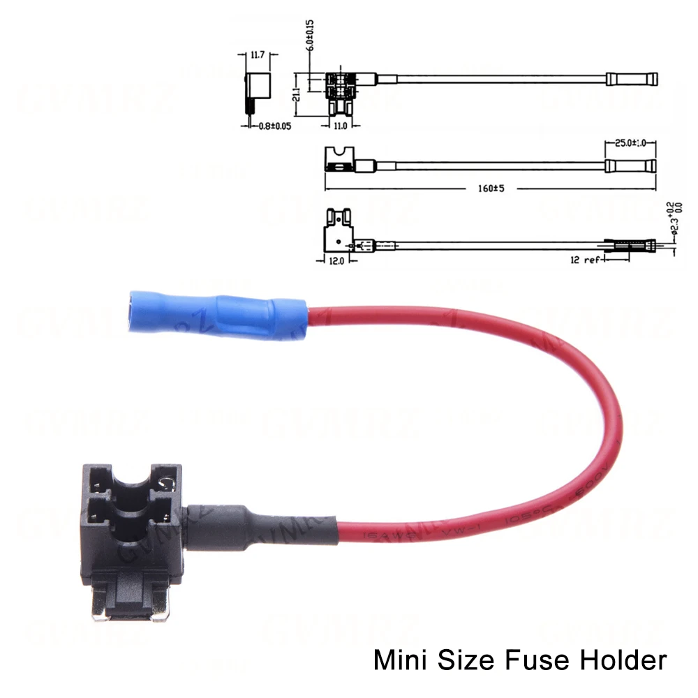 1PCS 12V Mini Small Medium Size Car Fuse Holder Add-a-circuit TAP Adapter with ATM Blade Fuse Micro Mini 12V