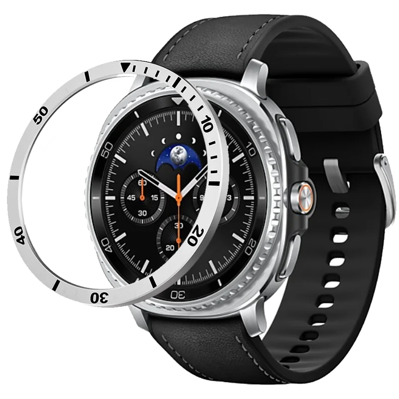 Screen Protector Bezel Ring For Samsung Galaxy Watch 8 40mm 44mm Case Protection Metal Frame Protector Time/Speed Scale Cover