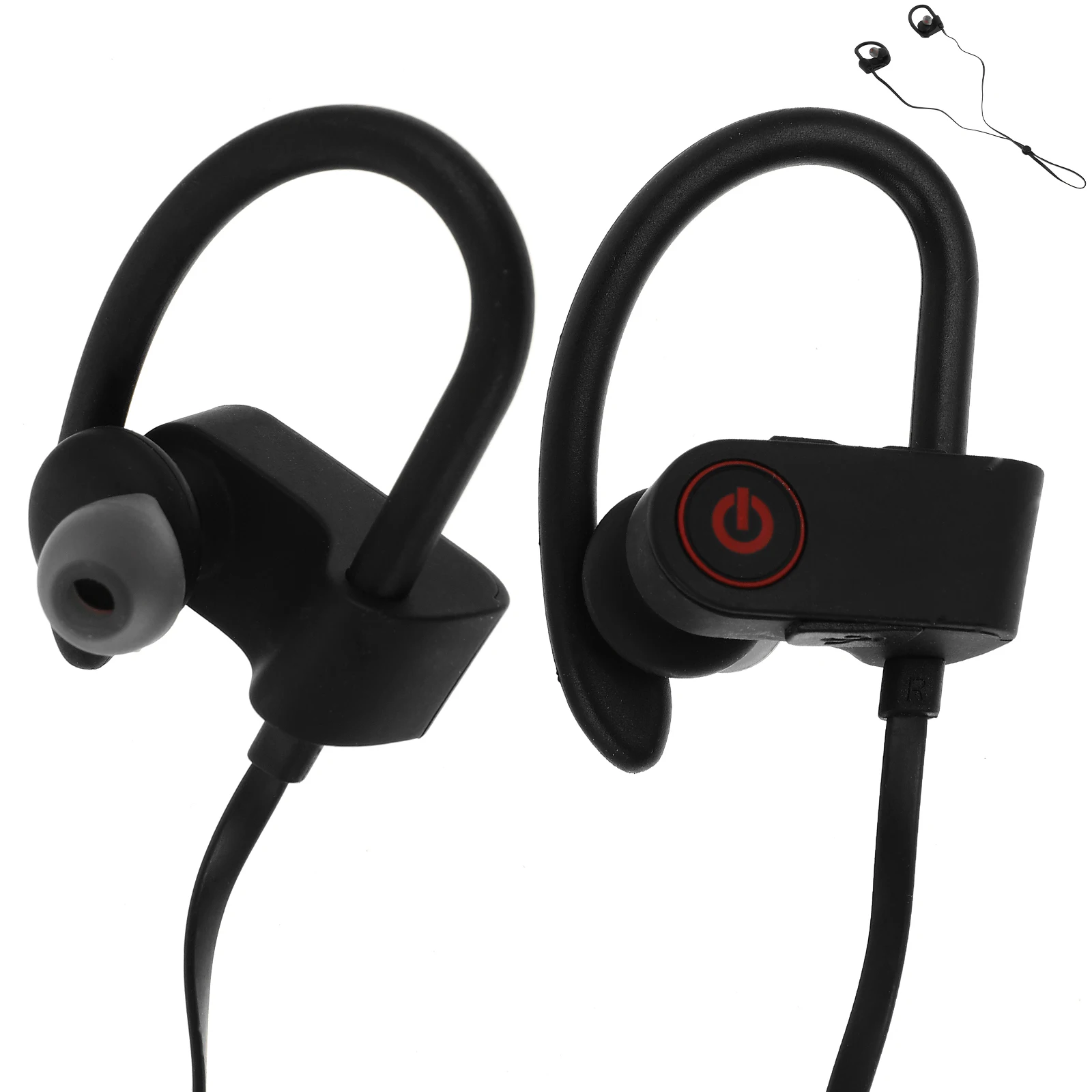 

Black Wireless Earphones Multipoint Earbuds Sweatproof Noise Cancelling Sports Headphones Long Playtime
