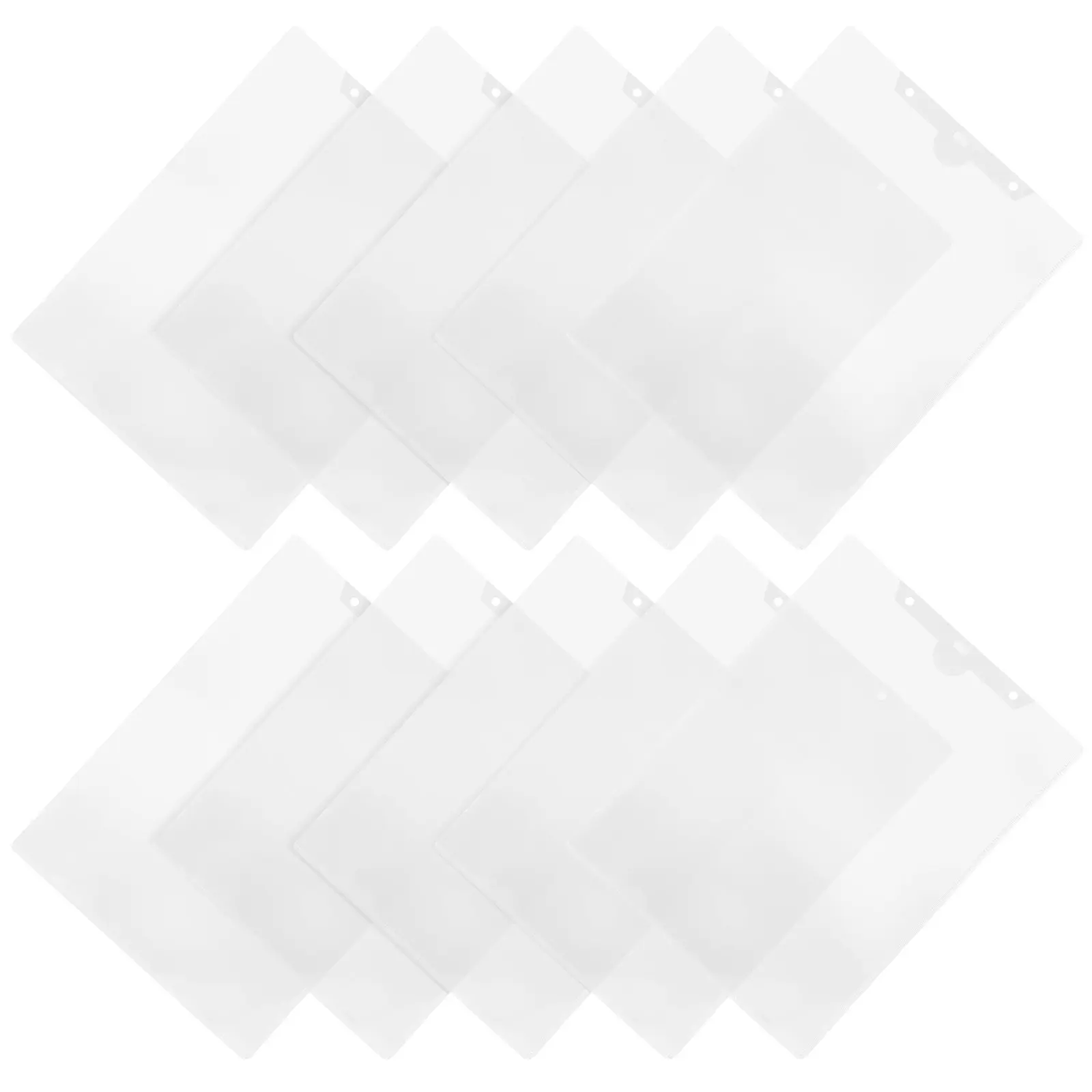 

10 шт. прозрачных пластиковых папок-органайзеров из полипропилена для документов, подвесных, для офиса и учебы, портативные, для хранения бумаг, прозрачные контейнеры для файлов