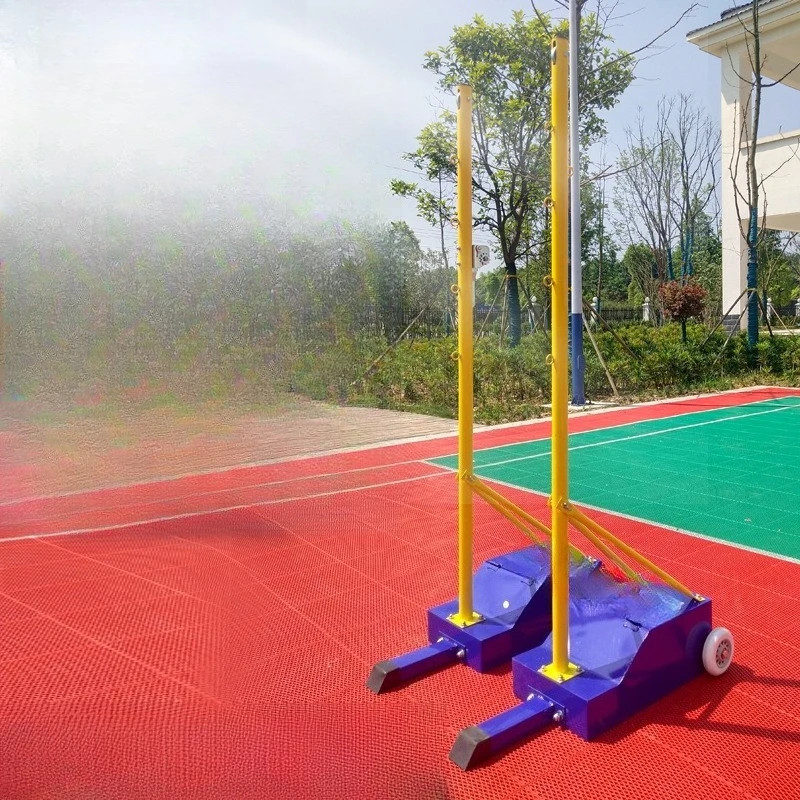 

Outdoor Badminton Post Portable Badminton Stand Mobile Net Stand