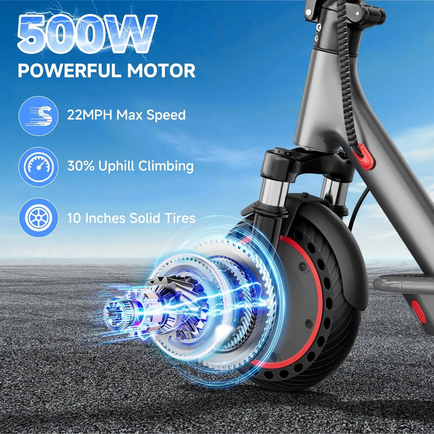 500W Foldable Electric Scooter 2