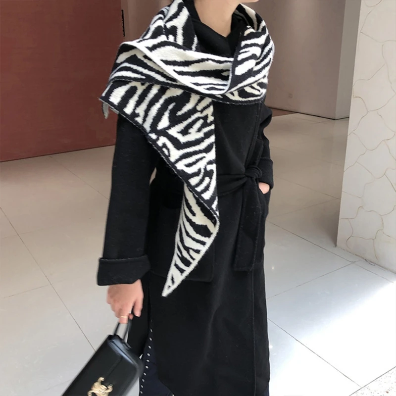 Pattern Shoulder Wrap False Collar Autumn Tippet knot Scarf Windproof