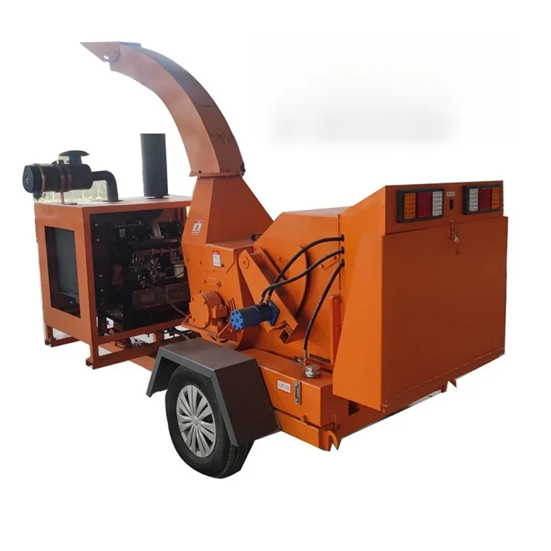 Branch Crusher Can Tow Mobile Wood Crusher, Diesel Engine Powered Orchard Branch Crushing Tool Large And Convenient - Image 6