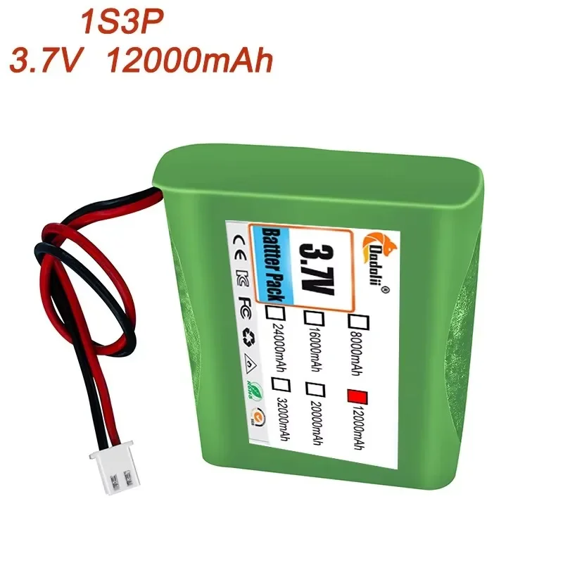 3.7V 8Ah 32Ah 1S8P 18650 Rechargeable Li-ion Battery Pack Customizable Available For Radio Headlight Singing Machine etc.