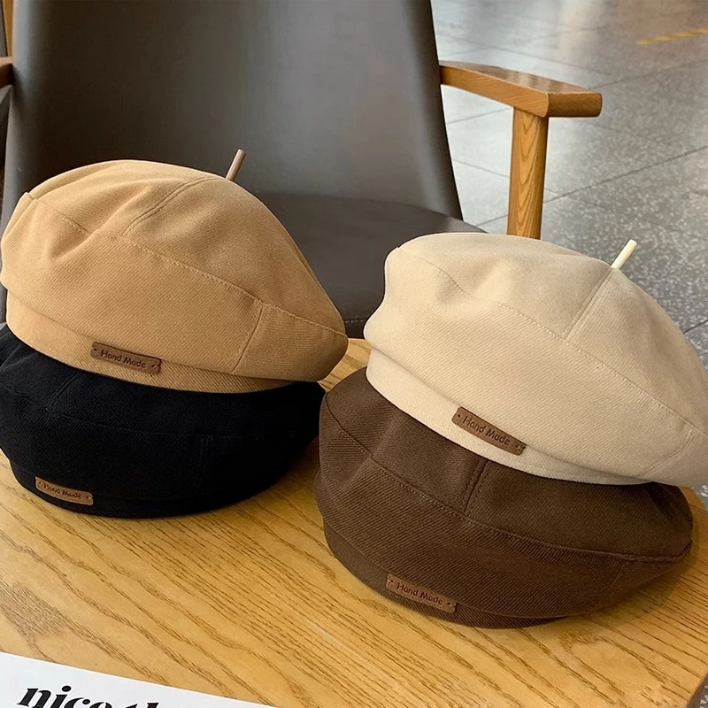 

GEMVIE Vintage British Beret Hat for Women Men Autumn Winter Warm Painter Artist Beret Hats