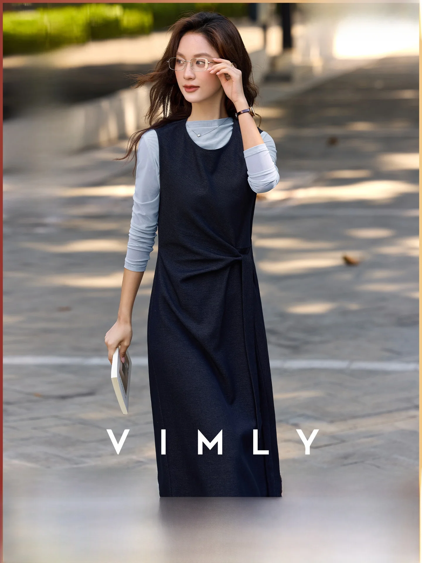 

Women's Spring Faion Two-Piece Set Dr Bot irt Long Skirt Casual Sle Polyester Fiber Slim Fit round Ne T-irt