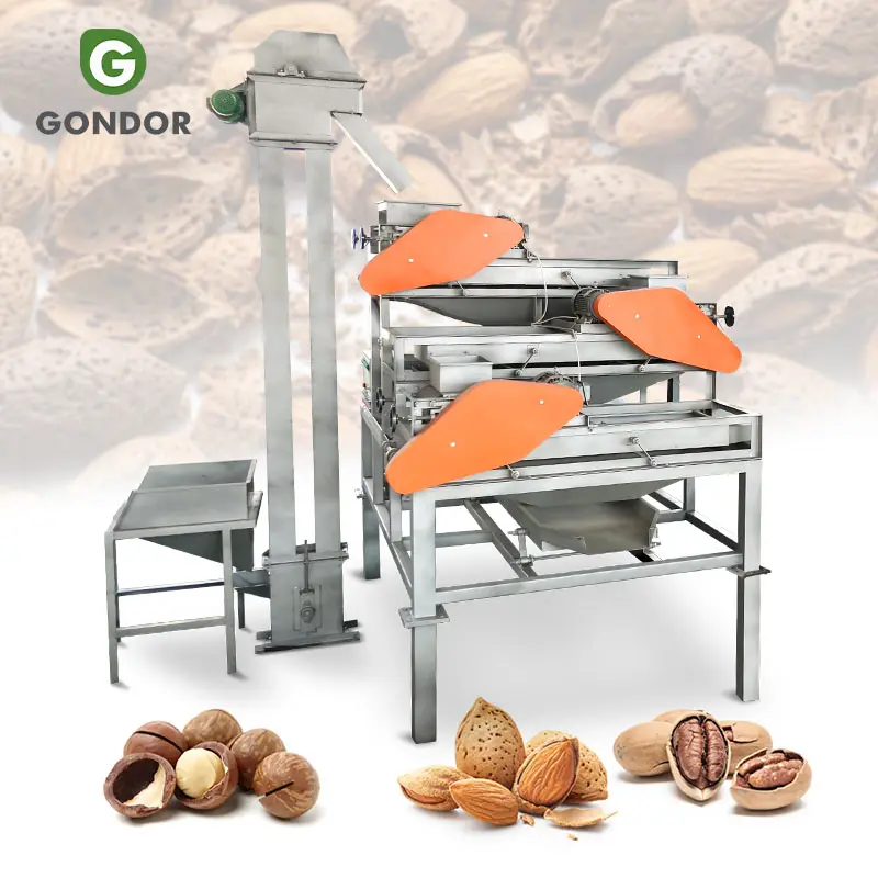 Plam Kernel Apricot Seed Cracker Huller Almond Crusher Shell Nut Separator And Separating Machine For Kitchen