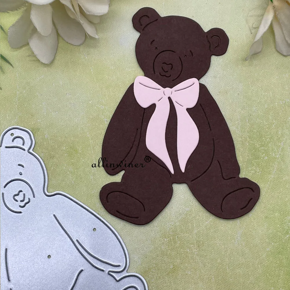 Baby Tie Bear Metal Cutting Dies Stencils Die Cut for DIY Scrapbooking Album Paper Card Embossing - view 3