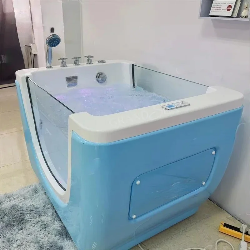

Hot sales CE Certified Children's Hydromassage Bathtub Freestanding Massage Bathtub Multifunctional Swimming Bathtub