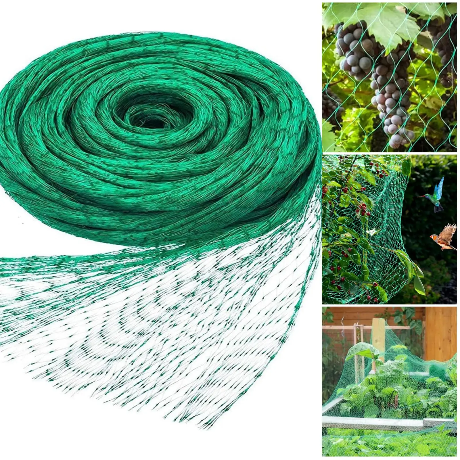 Garden Netting Green Woven Mesh Protect Plants Fruits Flowers Trees stretch Fencing Durable Net stops Birds Deer Animals