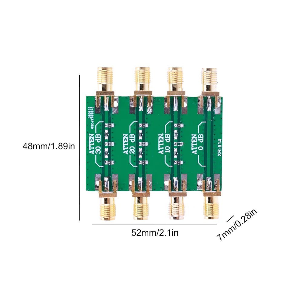 SMA مزدوج أنثى رئيس تردد الراديو الثابتة المخفف وحدة مجلس DC-4.0 جيجا هرتز SMA المخفف مجموعة 200 ميجا واط 0dB 10dB 20dB 30dB