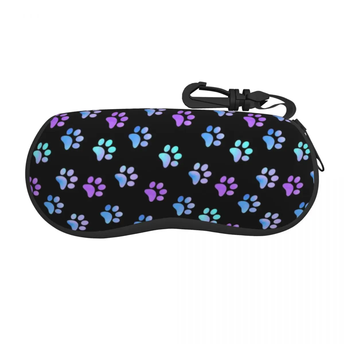 Blue Purple Galaxy Paw Shell Eyeglasses Protector Cases Cute Sunglass Case Animal Pet Glasses Pouch