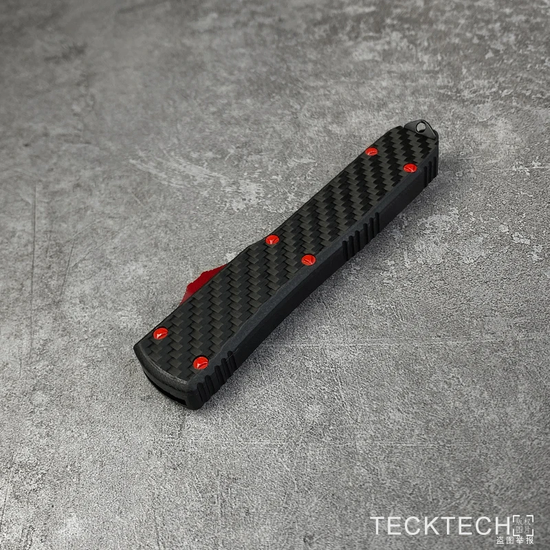 ألياف الكربون سلسلة Ultratech D2 الصلب CNC 6061 الألومنيوم مايكرو الترا تك EDC أدوات التكتيكية والعتاد TECKTECH مشط