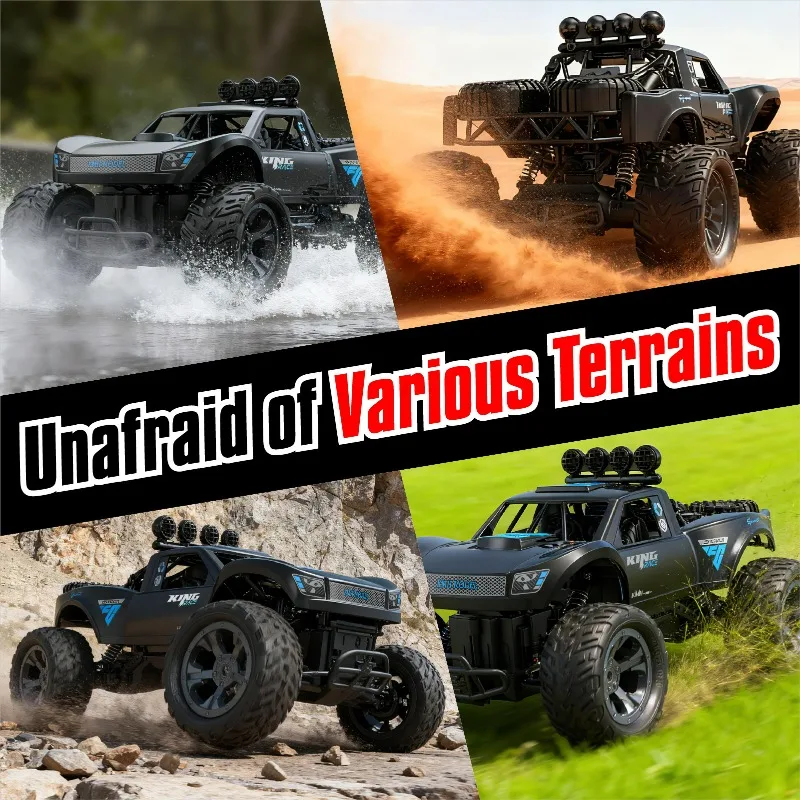 Cool Stuff Funny Gift-1:16 High-speed 4WD Rc Truck,Remote Control Car Toy,Climbing Off-road Rc Cars,Monster Truck,Toys for Kids