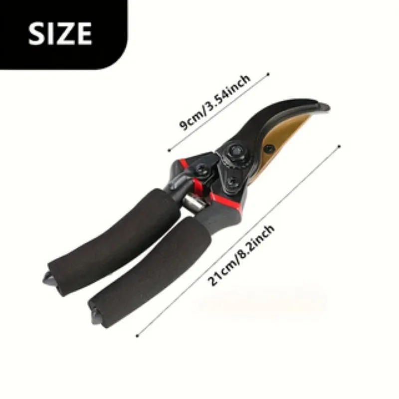 1pc, Thickened SK5 Steel Branch Shears, for Strong Pruning of Rough Branches, Garden Pruning, Fruit Tree Pruning