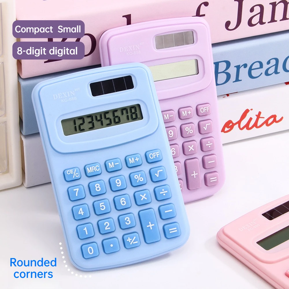 Mini Color Calculator, Silent Keys, Slim and Lightweight Design, Individually Packaged