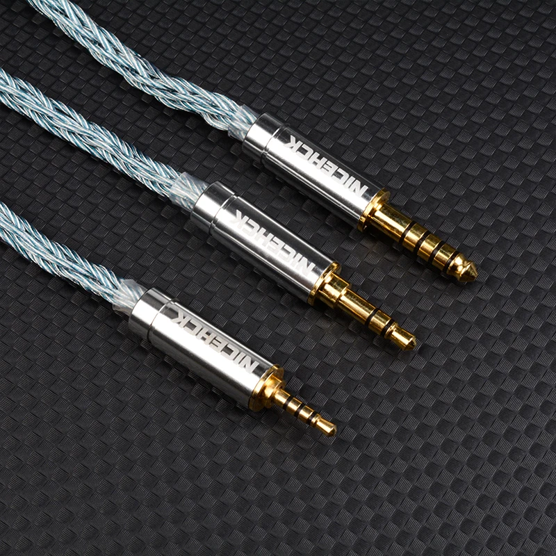 NICEHCK BlueCat HIFI 업그레이드 와이어 2%, 실버 도금 실버-구리 합금 이어폰 케이블, 3.5mm, 2.5mm, 4.4mm, MMCX, 2 핀, 제로 쿼텟