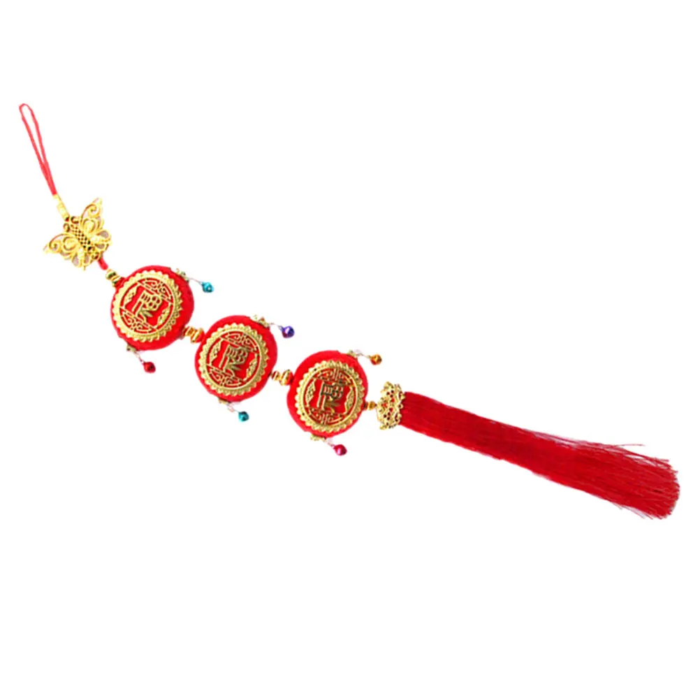 

3pcs Colorful Drum Lucky Pouch Lanterns Bonsai Hanging Ornament Spring Festival Decor Chinese New Year Party Wedding Indoor