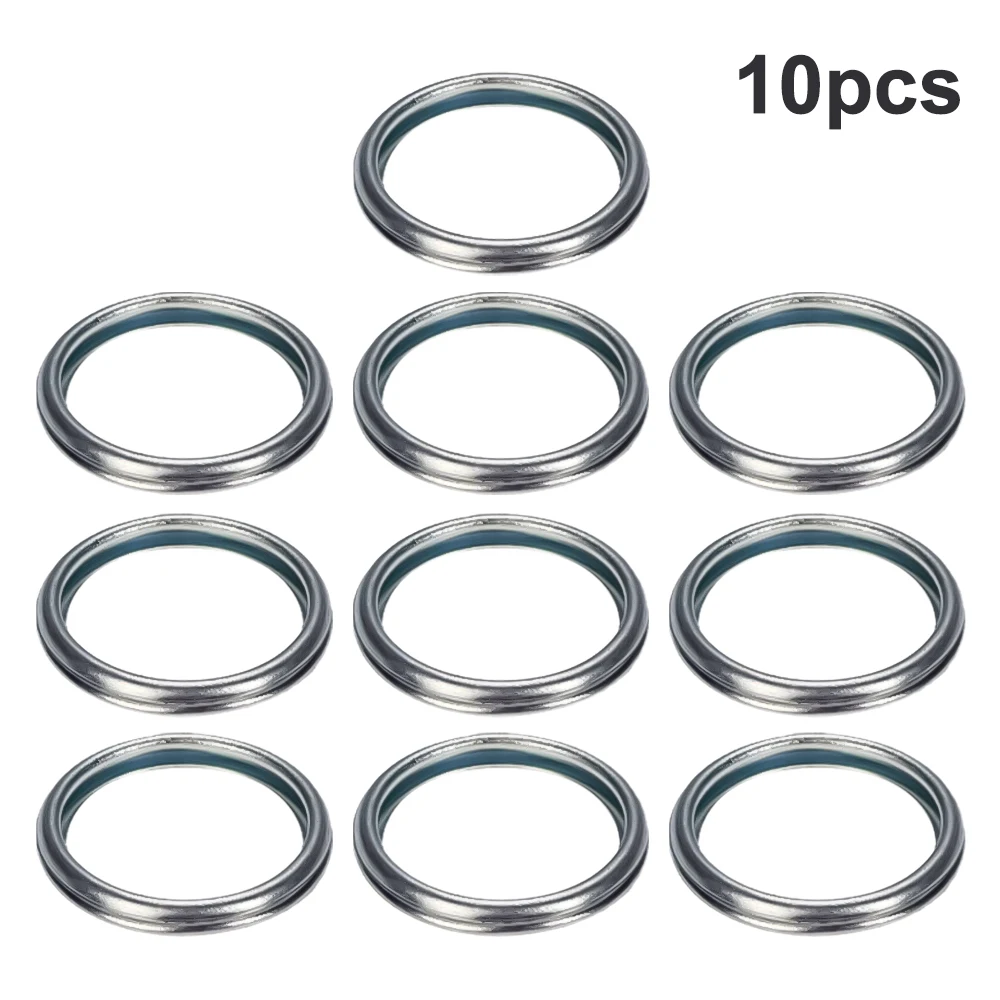 10Pcs Oil Pan Gasket Oil Drain Plug Gasket Screw Gasket Suitable for Subaru Crosstrek Forester Impreza WRX Legacy XV 803916010