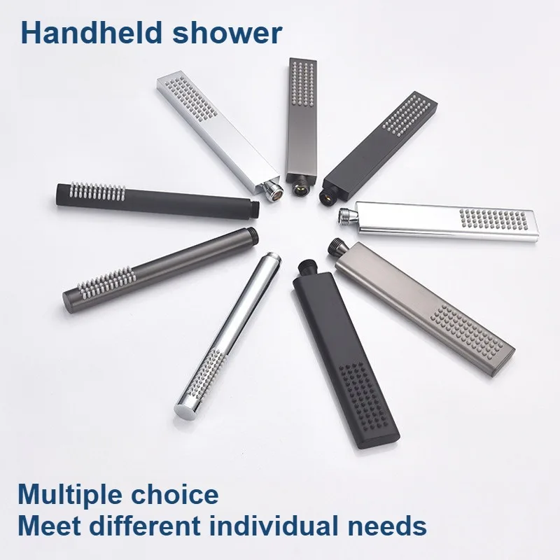 Multi Specification Gun Gray All Copper/Stainless Steel Shower Head Bathroom Shower Handheld Booster Shower Head