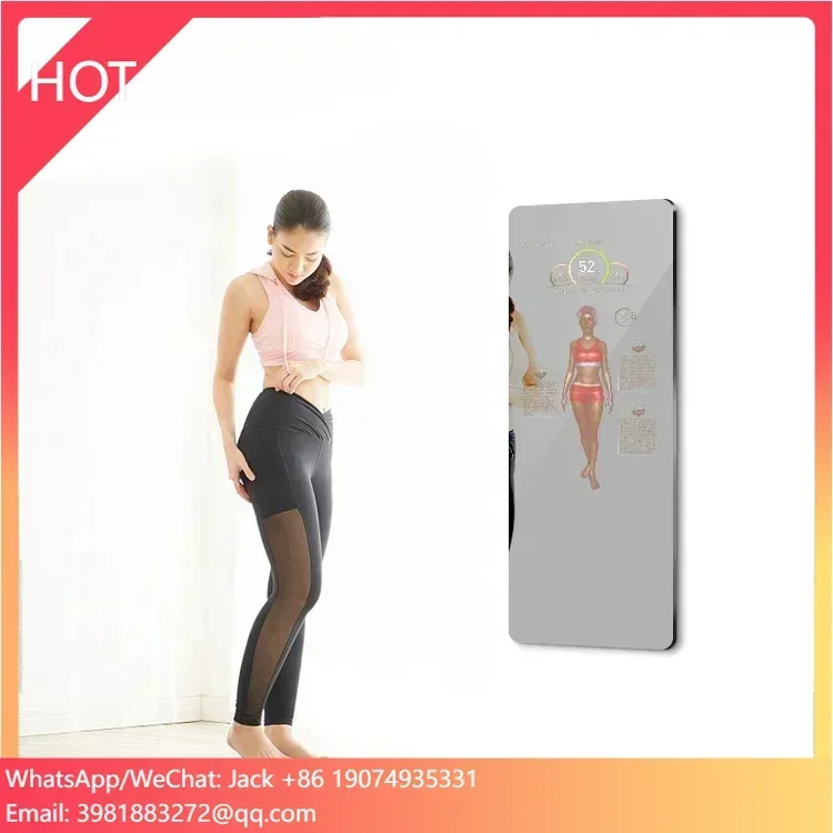 Multi-functions motion sensor HD camera wifi smart fitness mirror workout espejos para gimnasio