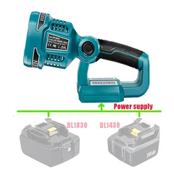 Portable LED Warning Spot Light Work Lamp Flashlight Torch For Makita For Bosch 14.4V 18V Li-ion Battery BL1830 BL1430 BAT618