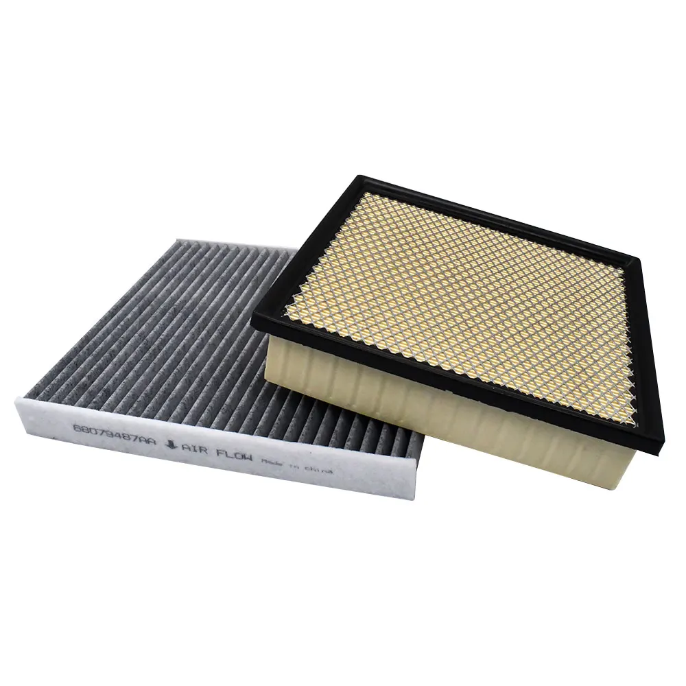 Engine Air Filter Auto Cabin Air Filter with Activated Carbon For Jeep Grand Cherokee V6 V8 3.6L 5.7L 6.4L 2011-2021 Accessories