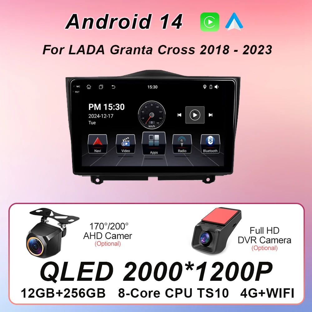 

Car Android For LADA Granta Cross 2018 - 2023 Auto Radio Stereo Head Unit Multimedia Player GPS Navigation NO 2din DVD 7862