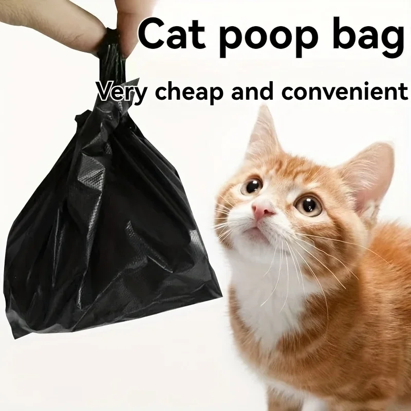 Mini Pet Poop Bags with Handle Design | Desktop Trash Bags, Pet Waste Cleaning Bags, Won't Get Hands Dirty