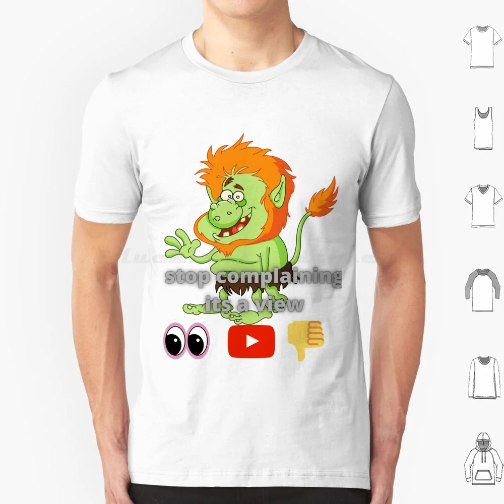 Troll View T Shirt Cotton Men Women DIY Print Troll Trolls Youtube You Tube View Views Thumbs Thumbs Down Worst Of The Rest