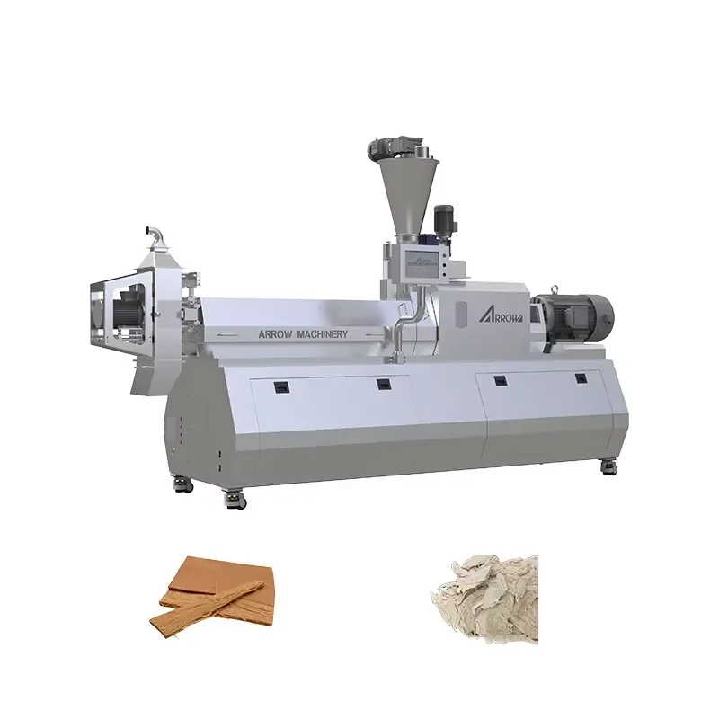Full Automatic Wet Texture Plant Protein Production Line High Moisture Textured Vegetable Meat Extrusion Making Machine