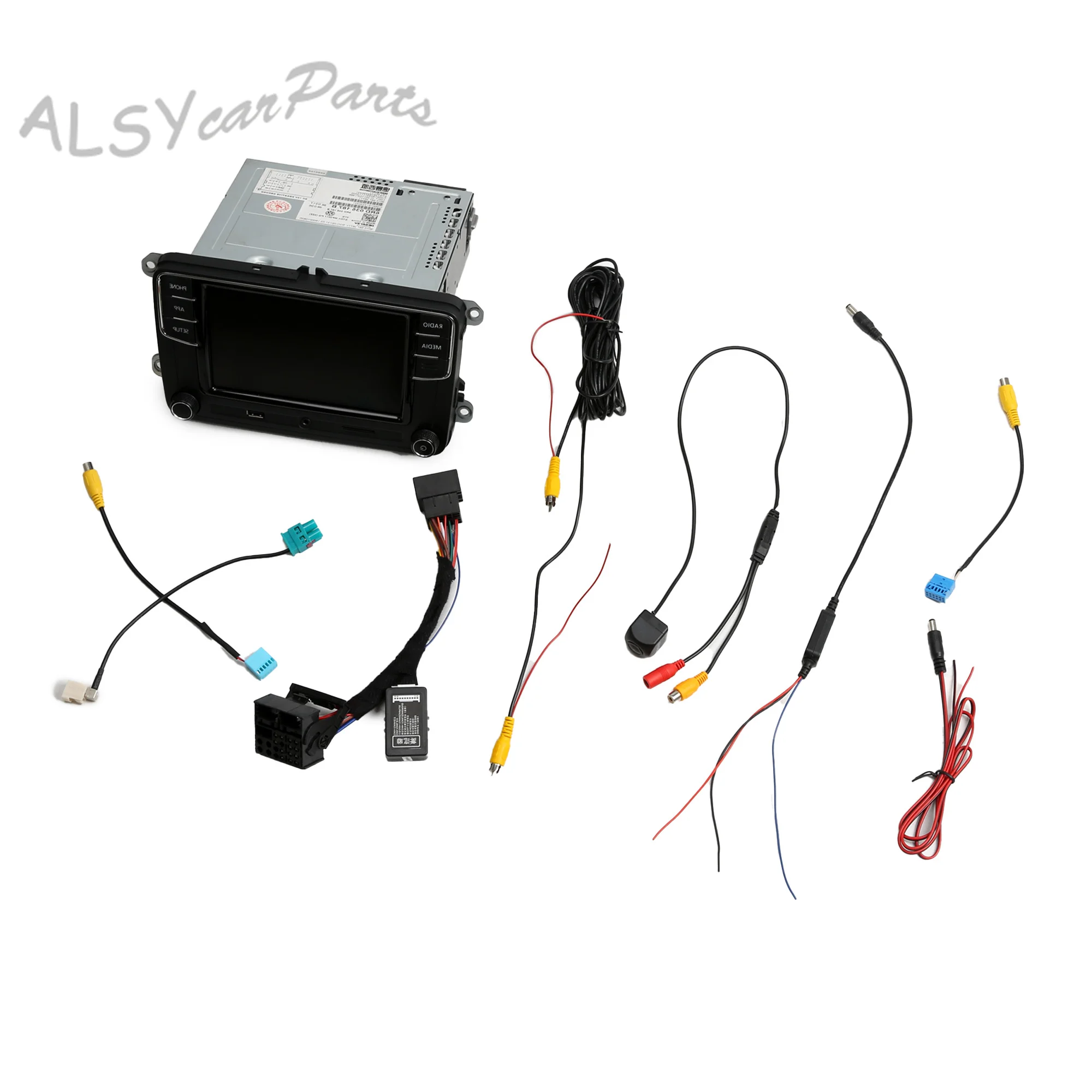 RCD330 187B CD Player + Rear View Camera + CAN Simulator Kit For VW PASSAT B6/3 SCIROCCO Seat Alhambra 7N Skoda 6RD 035 187 B