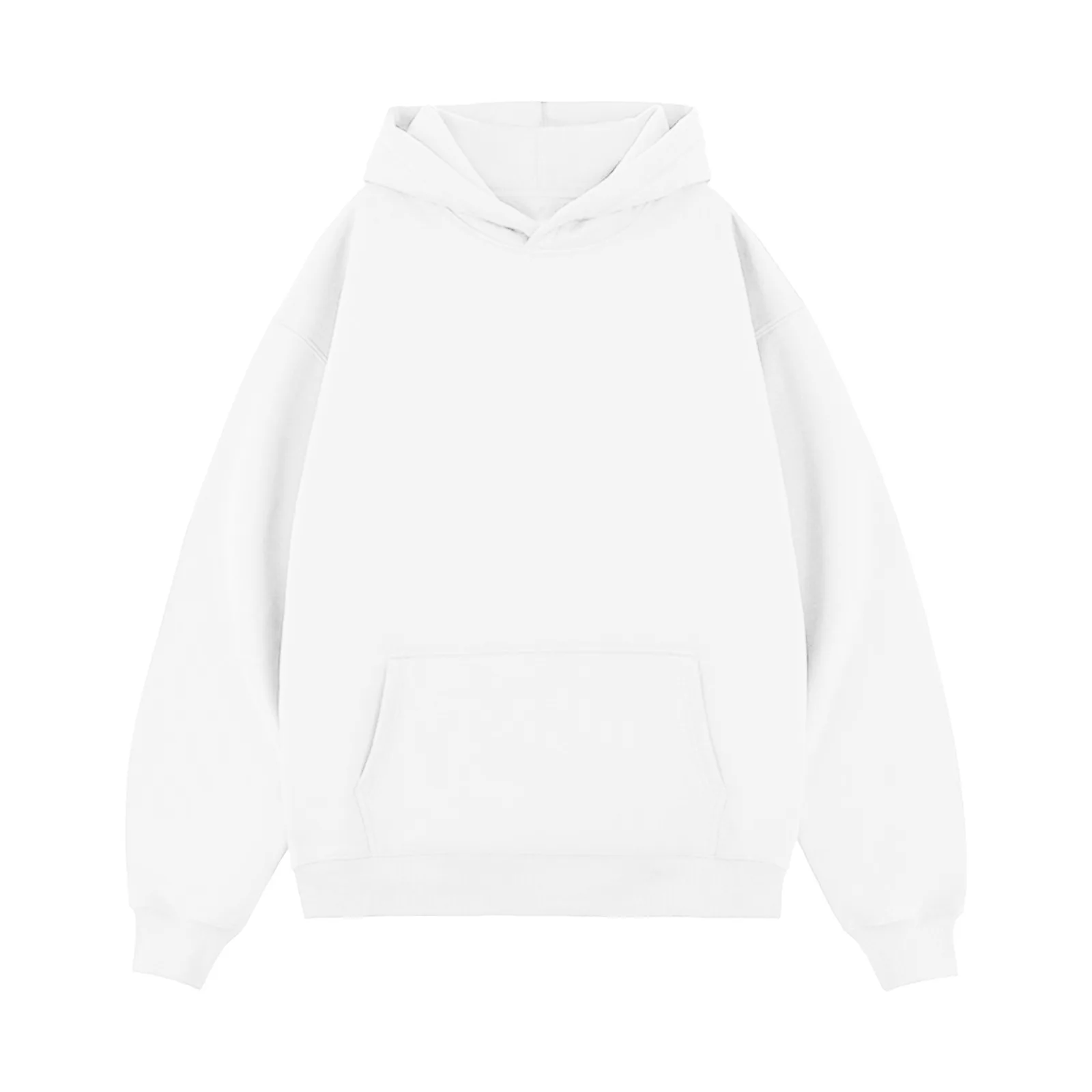 

2025 New Spring and Autumn Men's and Women's Fashion Casual Home Loose Solid Color Long Sleeve Dropped Shoulder Sleeve Hoodie