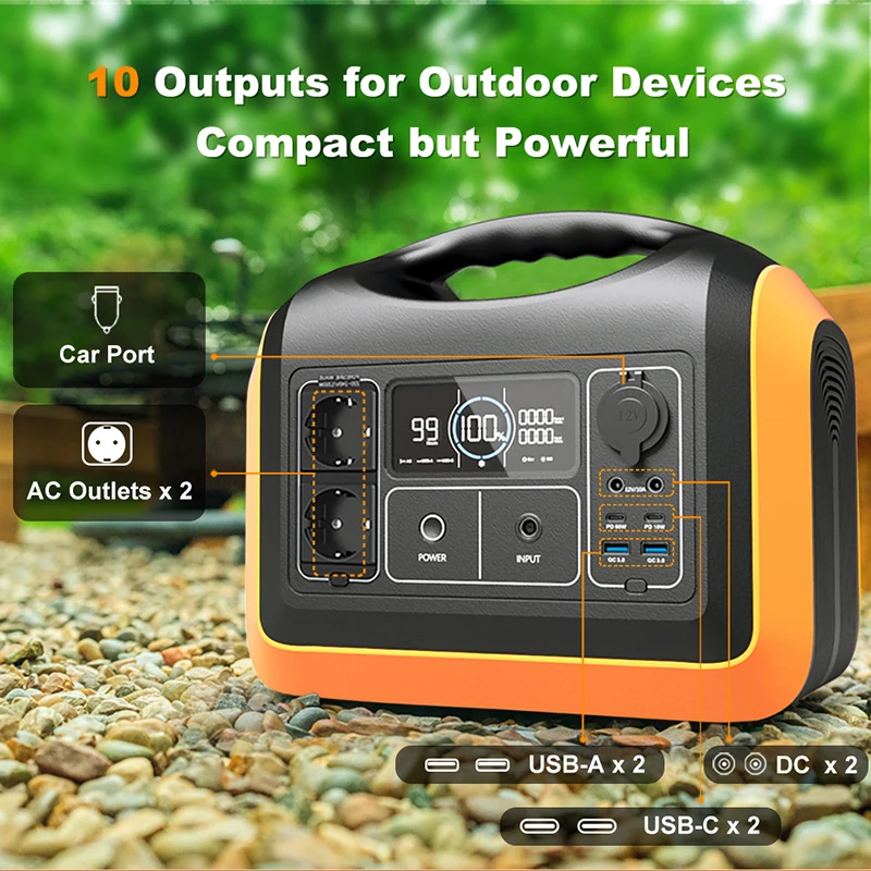 Wholesale Backup Lifepo4 Battery 1kw Tragbare Powerstation 1200w Portable Power Station 1000w Indoor Solar Powered Generator