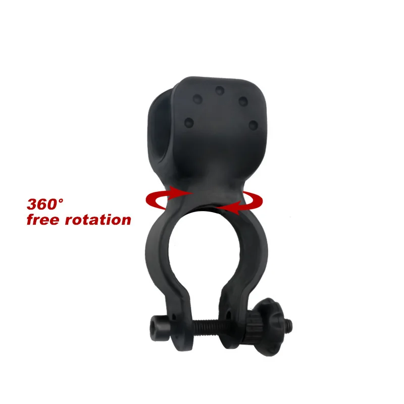 Soporte luz giratorio 360° para bici con clip universal paseo perro - imagen 2