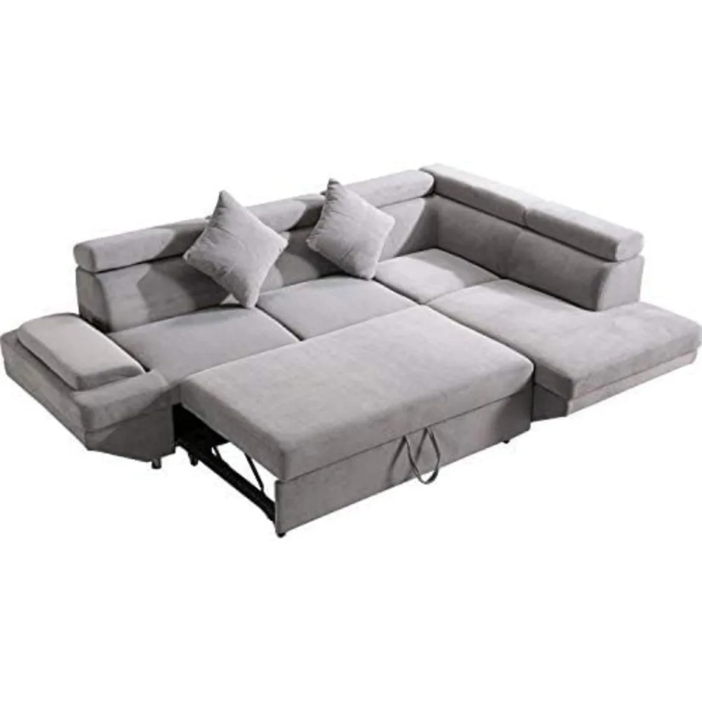 

Sofa Bed Sectional Futon Bed Sleeper for Living Room Furniture Set Modern Set Corner Upholstered Contem